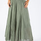 Elasticated Waist Maxi Skirt