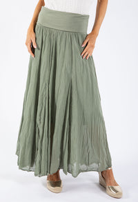 Elasticated Waist Maxi Skirt