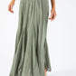 Elasticated Waist Maxi Skirt