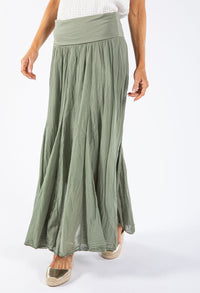 Elasticated Waist Maxi Skirt