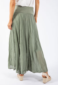 Elasticated Waist Maxi Skirt