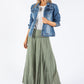 Elasticated Waist Maxi Skirt