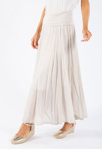 Elasticated Waist Maxi Skirt