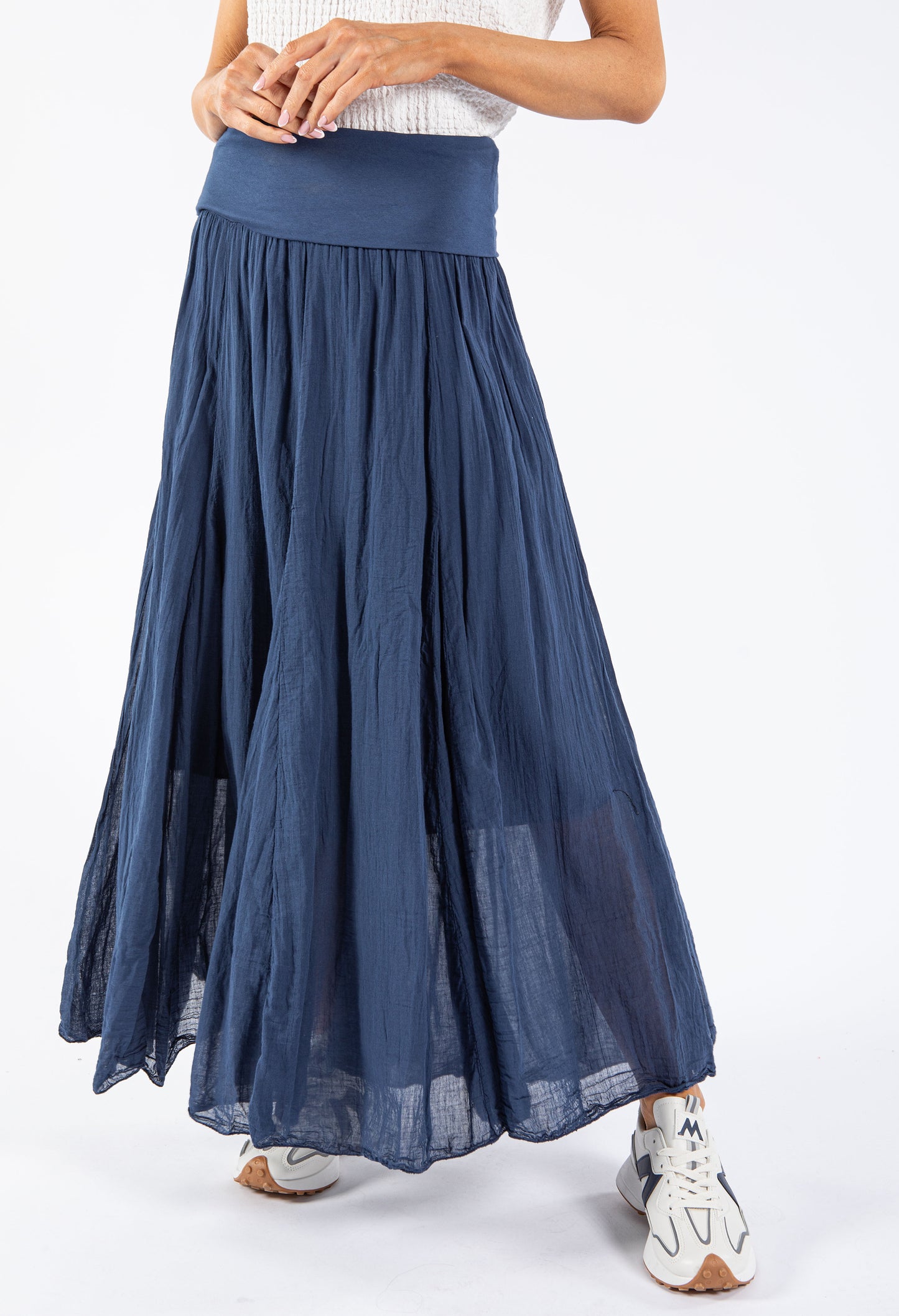 Elasticated Waist Maxi Skirt