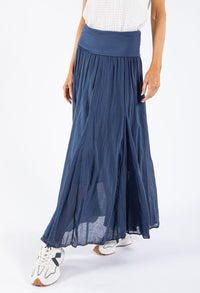 Elasticated Waist Maxi Skirt