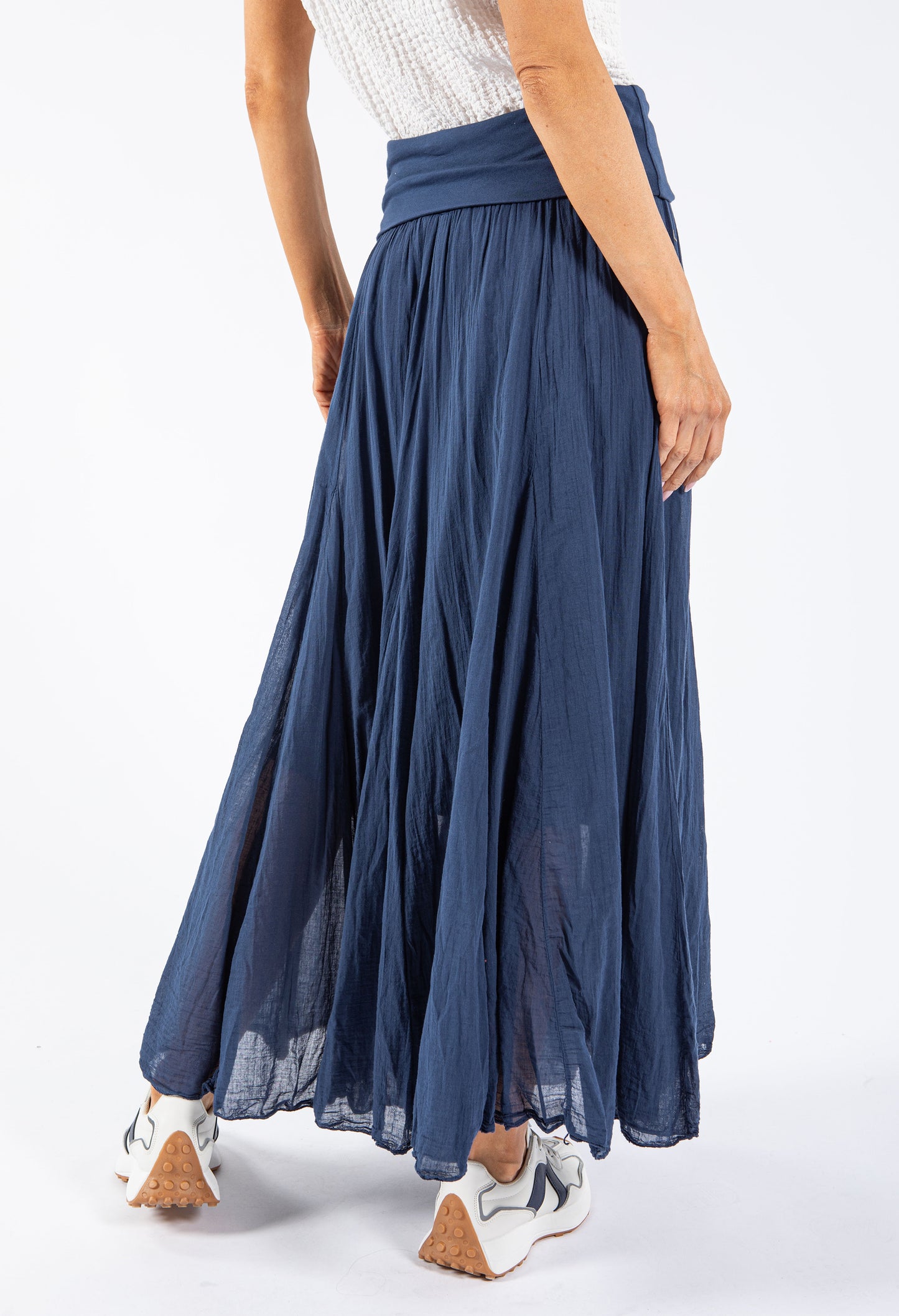 Elasticated Waist Maxi Skirt