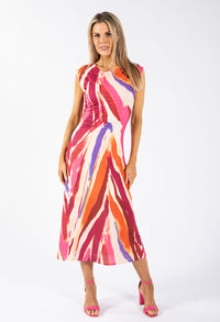 Sunset Ruched Dress