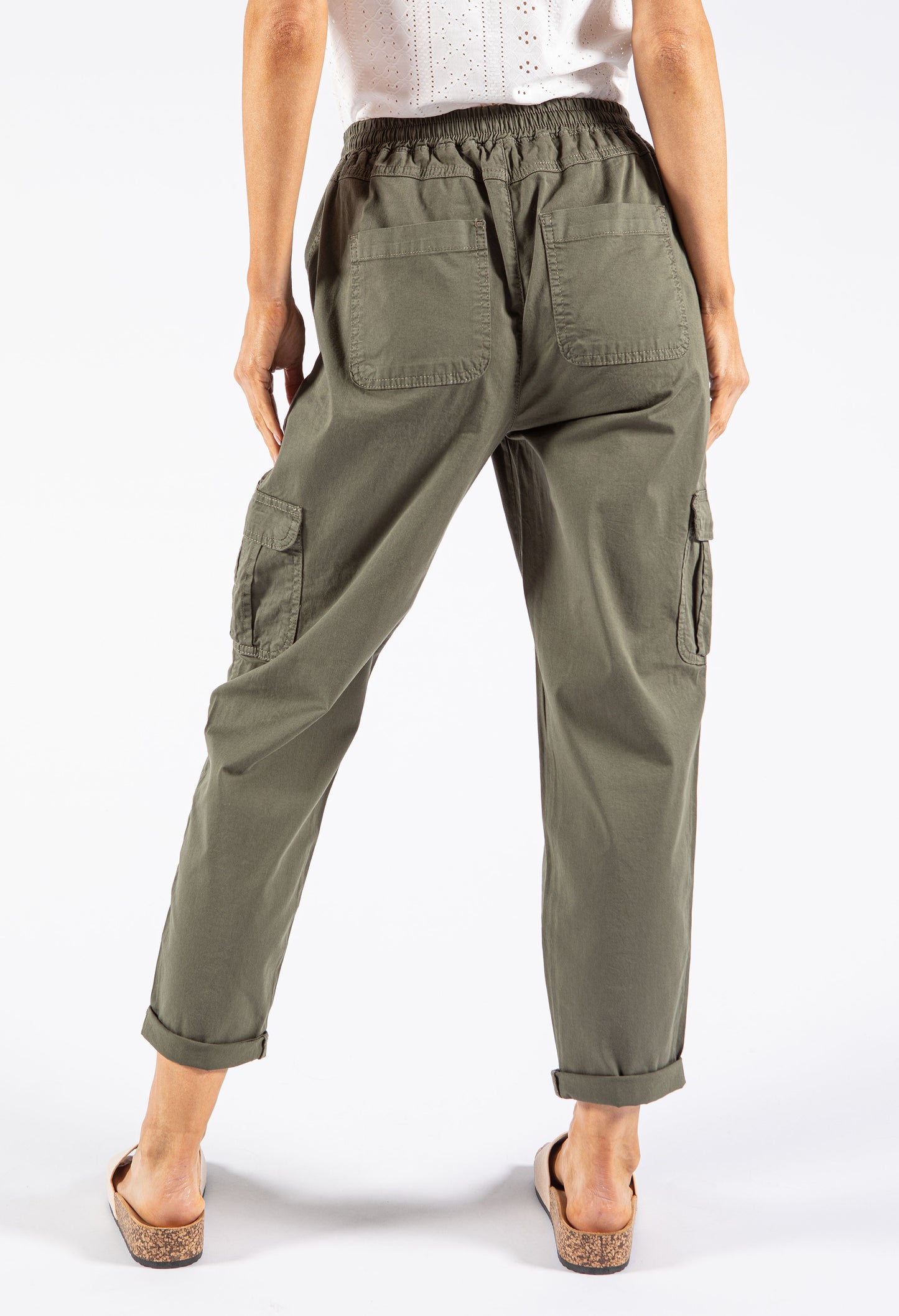 Pull On Cargo Trousers