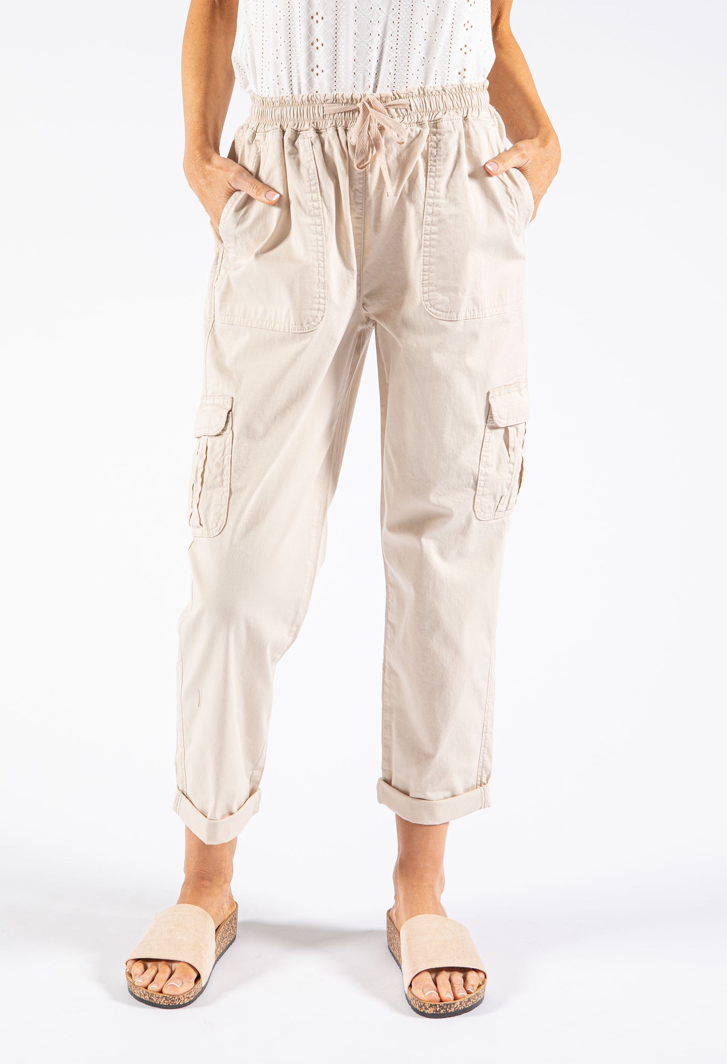 Pull On Cargo Trousers