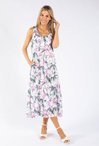 Lily Print Midi Dress