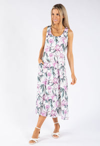 Lily Print Midi Dress