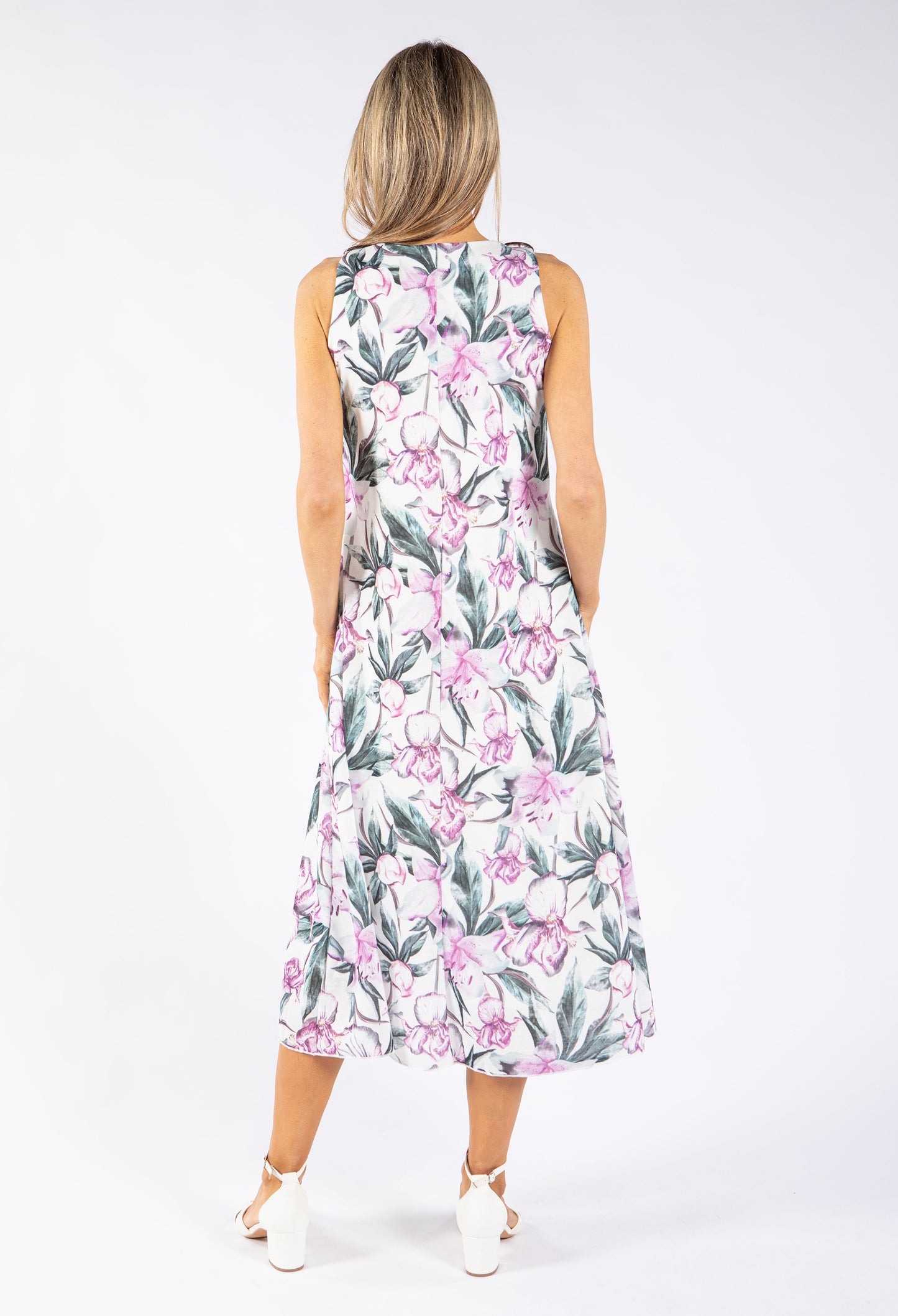 Lily Print Midi Dress