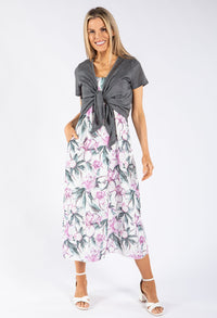 Lily Print Midi Dress