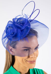 Feather and Diamante Detail Fascinator