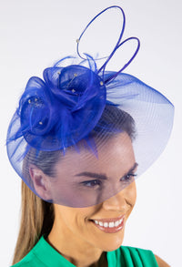 Feather and Diamante Detail Fascinator