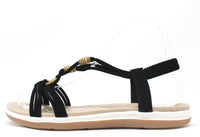 Wooden Look Beaded Sandal