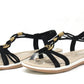 Wooden Look Beaded Sandal