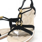 Wooden Look Beaded Sandal