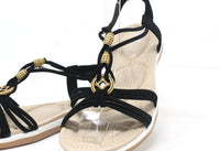 Wooden Look Beaded Sandal