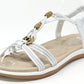 Wooden Look Beaded Sandal