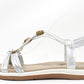 Wooden Look Beaded Sandal