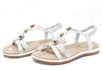 Wooden Look Beaded Sandal