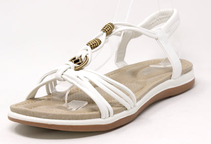 Wooden Look Beaded Sandal