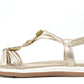 Wooden Look Beaded Sandal