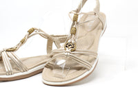 Wooden Look Beaded Sandal