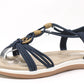 Wooden Look Beaded Sandal