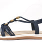 Wooden Look Beaded Sandal