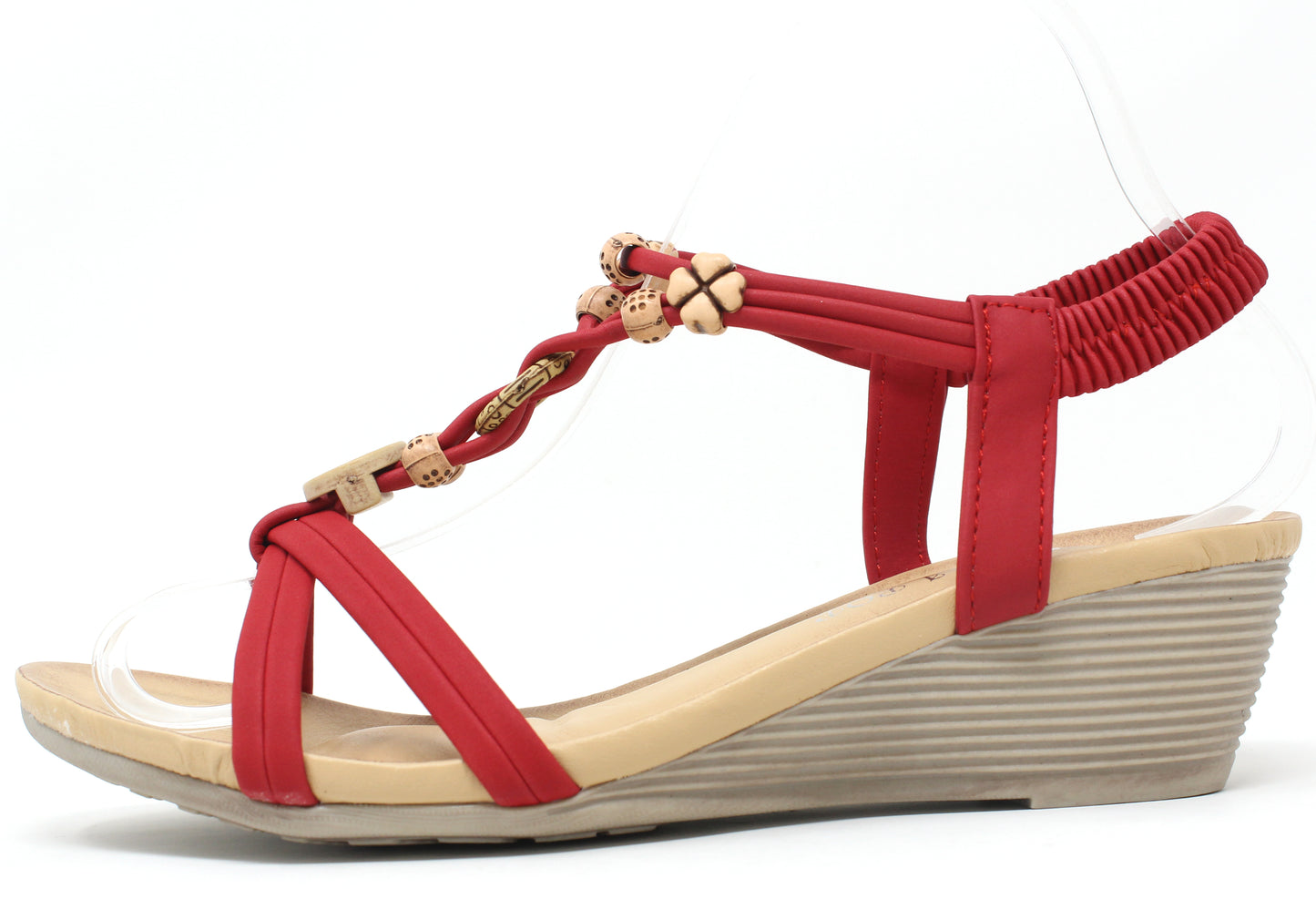 Wooden Look Charm Sandal