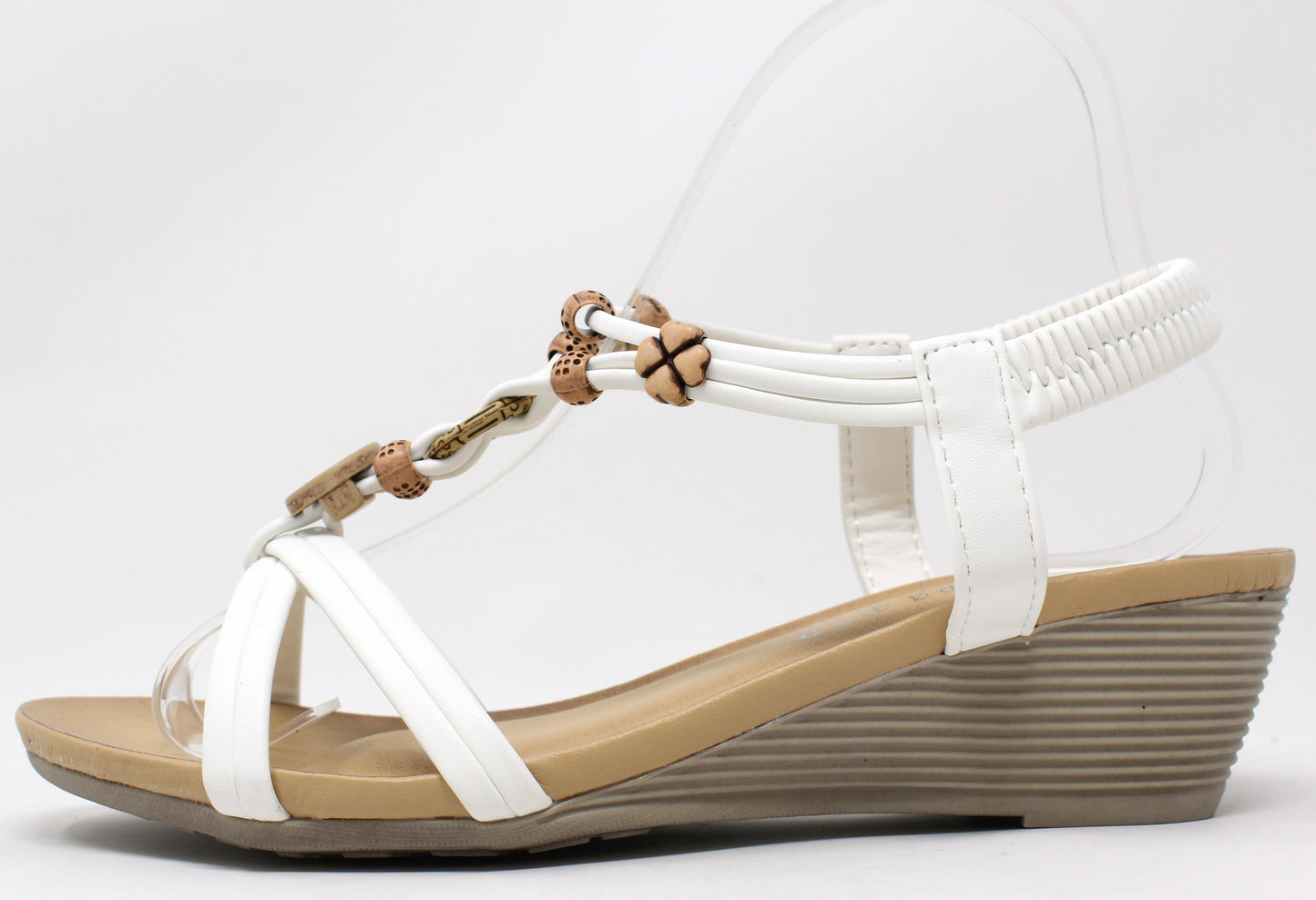 Wooden Look Charm Sandal