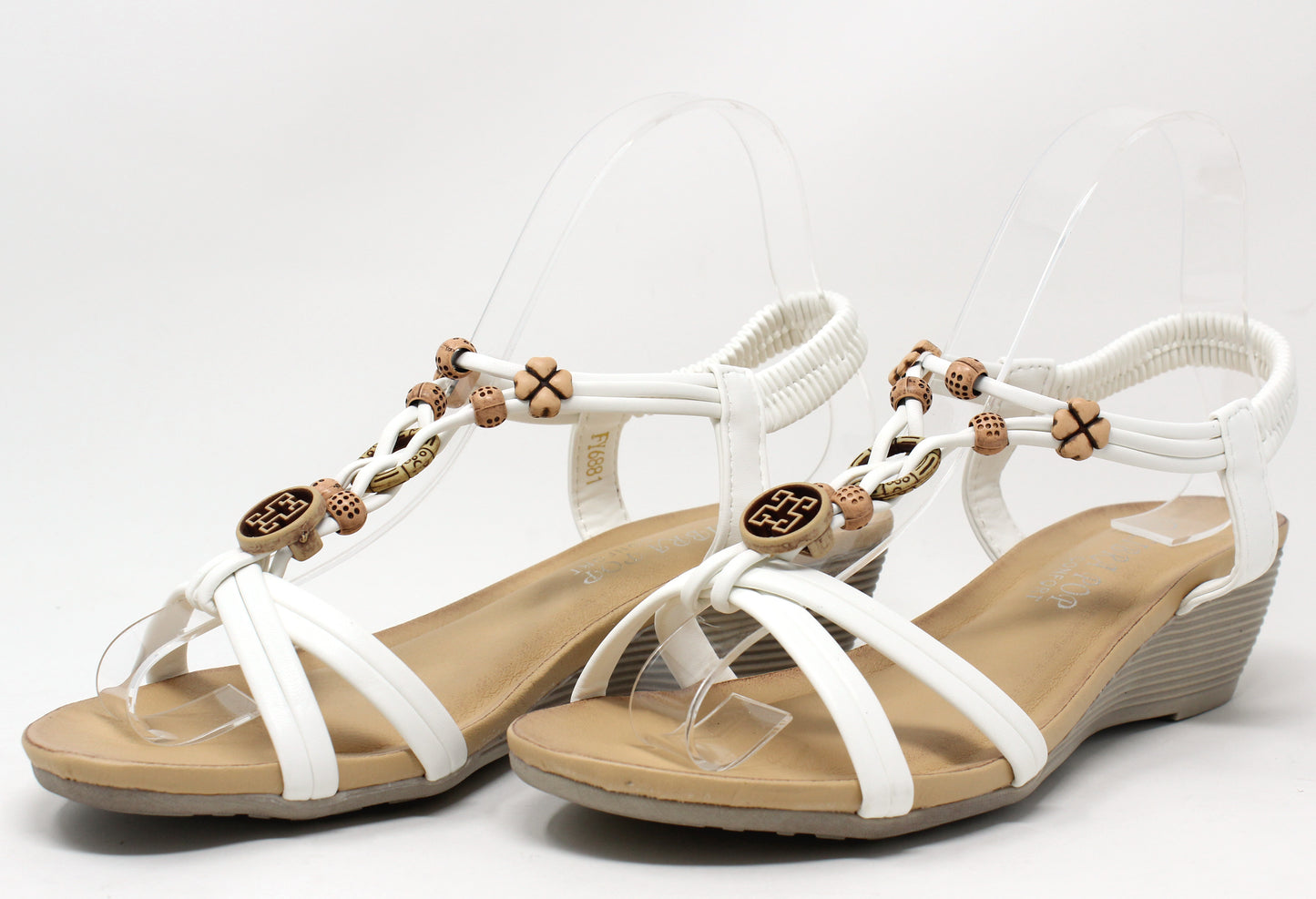 Wooden Look Charm Sandal