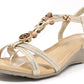 Wooden Look Charm Sandal