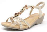 Wooden Look Charm Sandal