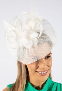 Feather and Ribbon detail Fascinator