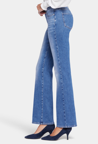 Blake High Rise Slim Flare Medium Blue Premium Denim