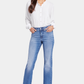 Blake High Rise Slim Flare Medium Blue Premium Denim