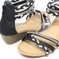 Triple Strap Wedge