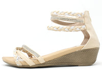 Triple Strap Wedge