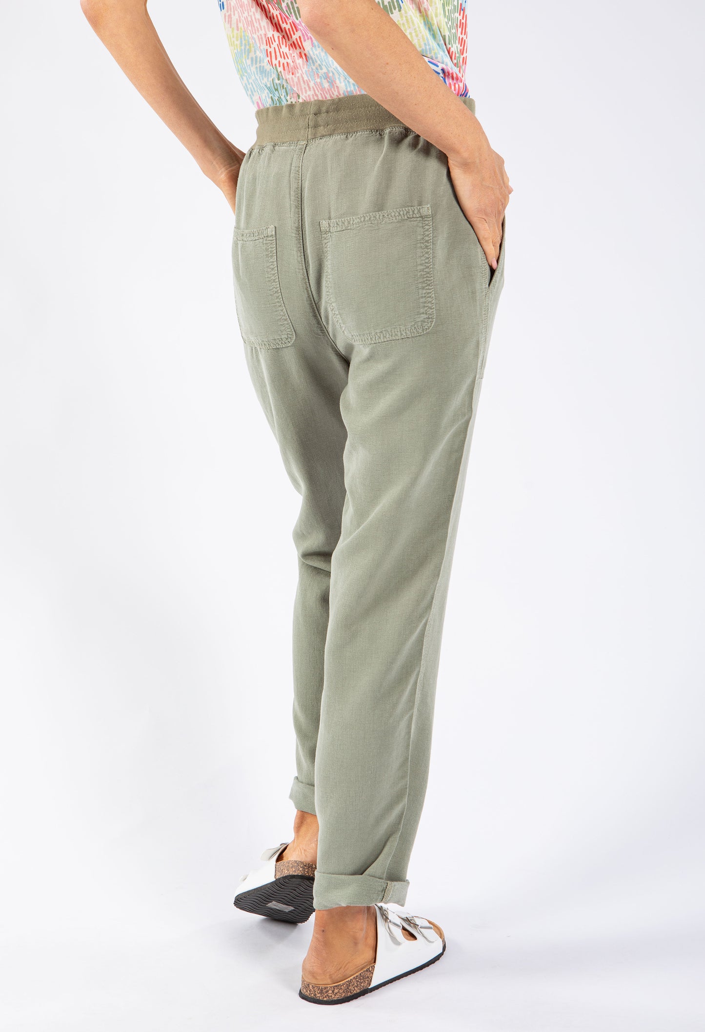 Soft Pull On Tencel Trouser