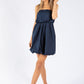 Strapless Balloon Hem Dress