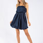 Strapless Balloon Hem Dress