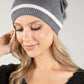 Contrast Stripe Bobble Hat