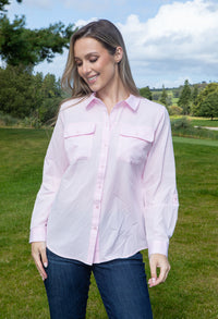 Light Stripe Relaxed Fit Shirt