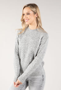 High Neck Cable Knit