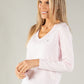 V Neck Long Sleeve Top