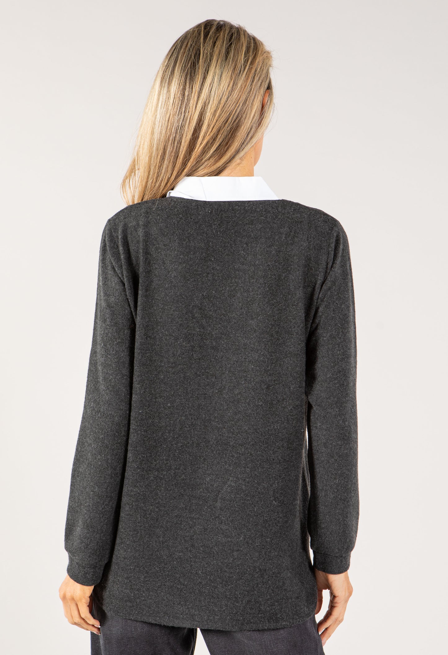 Two in One Super Soft V Neck Pullover