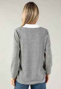 Two in One Super Soft V Neck Pullover